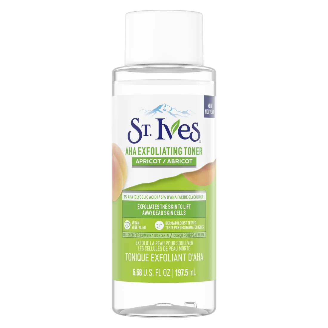 St. Ives BHA Exfoliating Face Toner for Women, Apricot Exfoliant for Combination skin 6.68 oz