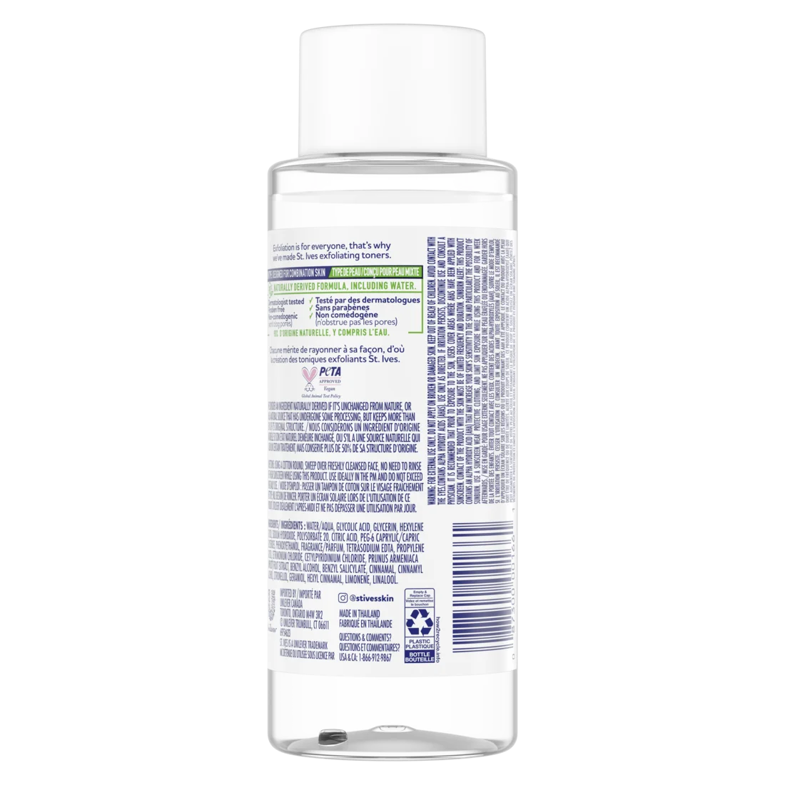 St. Ives BHA Exfoliating Face Toner for Women, Apricot Exfoliant for Combination skin 6.68 oz