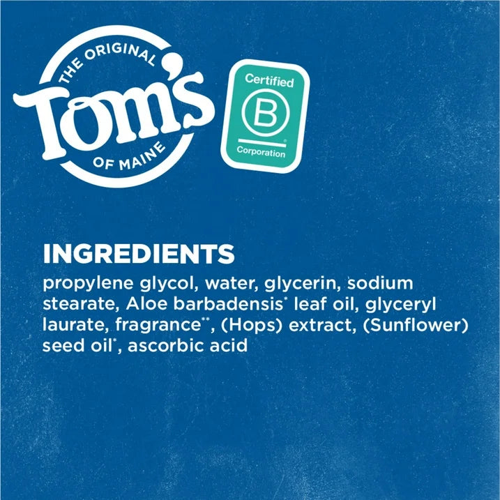 Tom's of Maine Long-Lasting Aluminum-Free Natural Deodorant , Unscented, 2.25 oz.