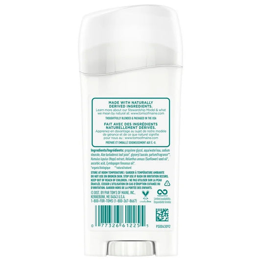 Tom's of Maine Natural Deodorant, Wild Lavender, 2.25 oz